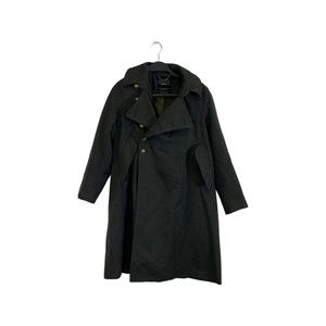 Allsaints wool blend military overcoat size 4